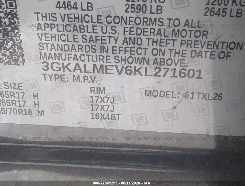 3GKALMEV6KL271601
