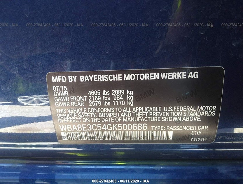 WBA8E3C54GK500686