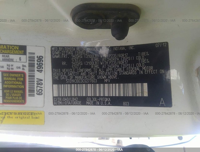 5TDYK3DC3CS277603