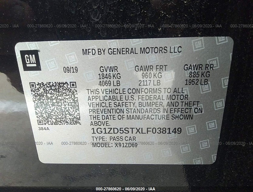 1G1ZD5STXLF038149