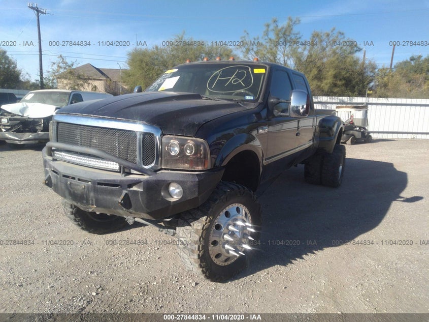 2002 Ford Super Duty F-350 Drw Xl/Xlt/Lariat black pickup diesel 1FTWW33F12ED59776 photo #3