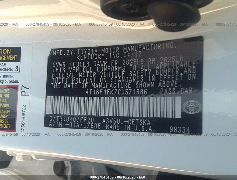 4T1BF1FK7CU571886