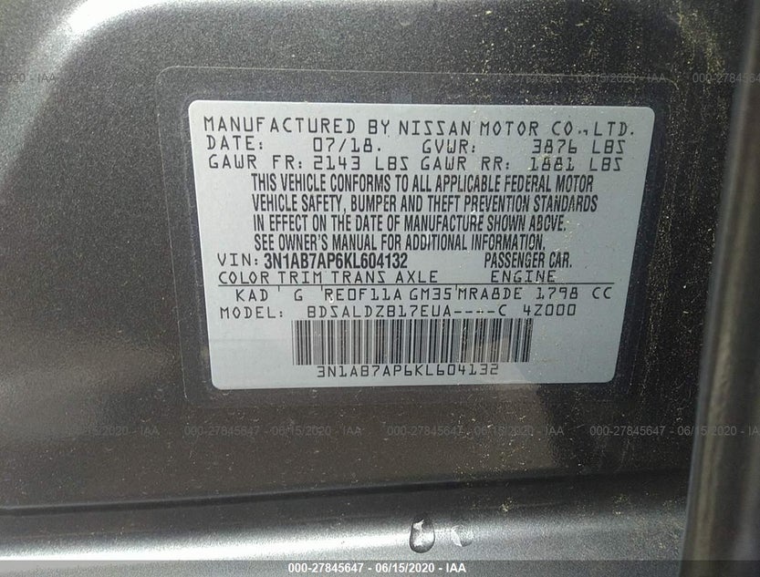 3N1AB7AP6KL604132