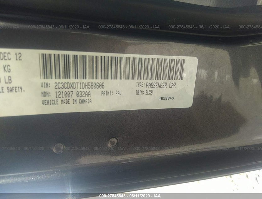 2C3CDXDT1DH580606