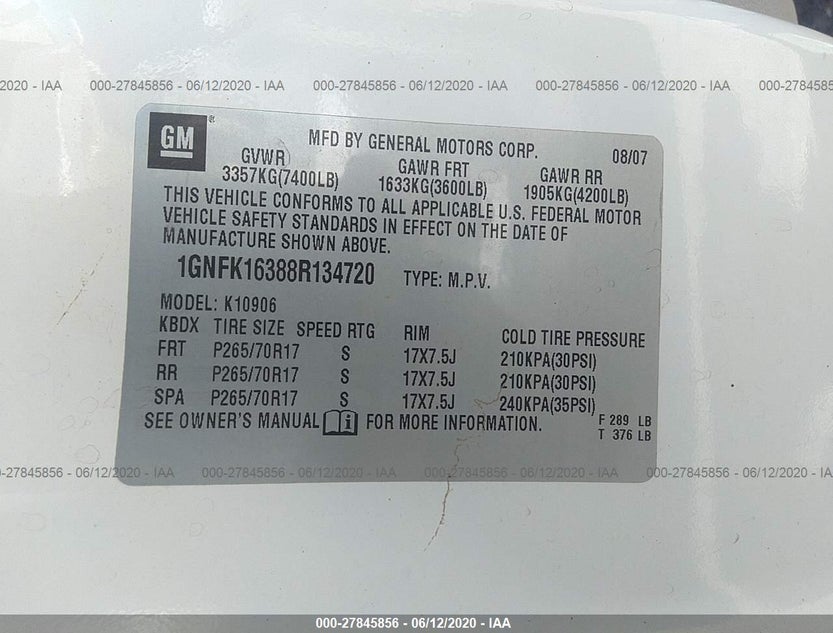 1GNFK16388R134720