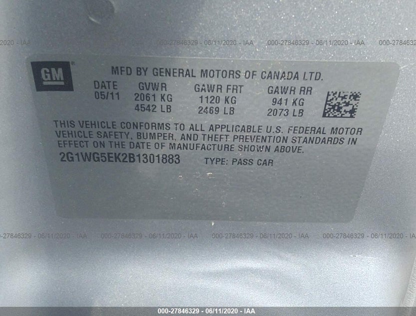 2G1WG5EK2B1301883