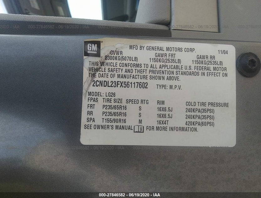 2CNDL23FX56117602