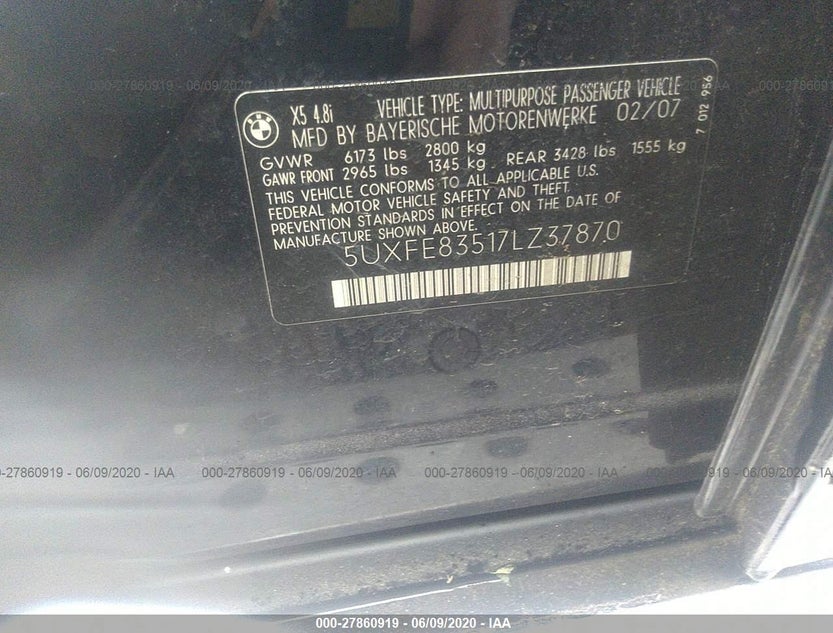 5UXFE83517LZ37870