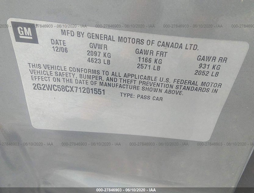 2G2WC58CX71201551