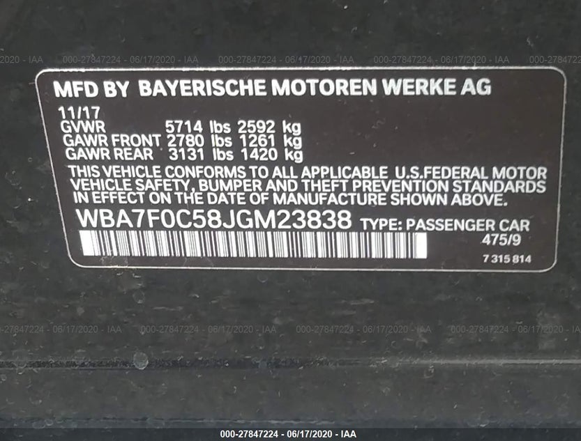 WBA7F0C58JGM23838