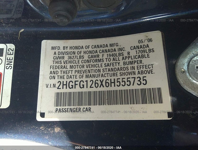 2HGFG126X6H555735