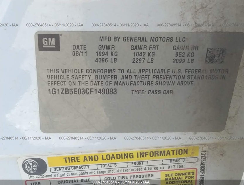 1G1ZB5E03CF149083