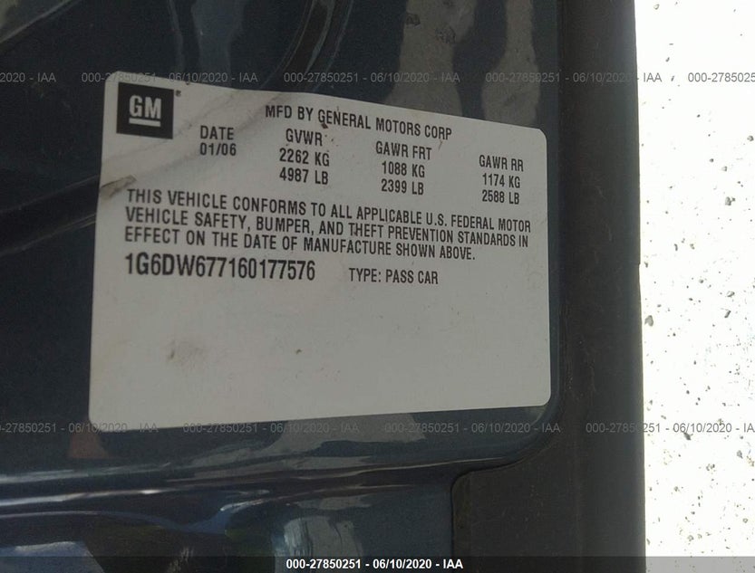 1G6DW677160177576