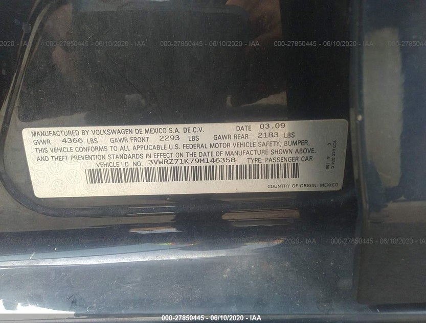 3VWRZ71K79M146358