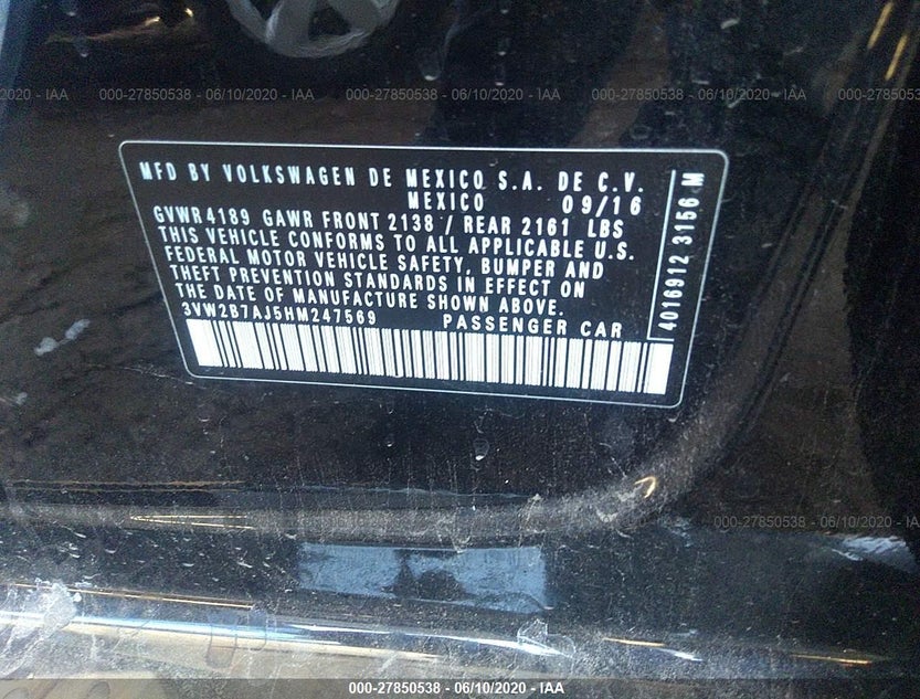 3VW2B7AJ5HM247569