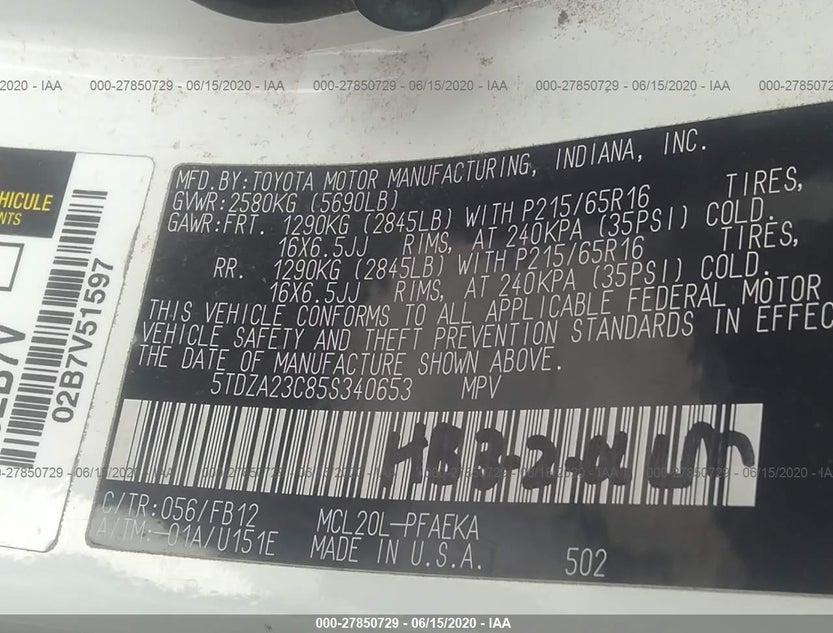 5TDZA23C85S340653