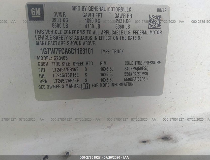 1GTW7FCA6C1188101