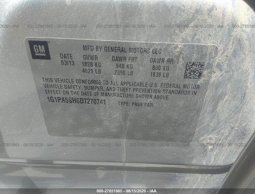1G1PA5SH6D7270741