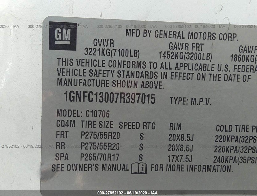 1GNFC13007R397015