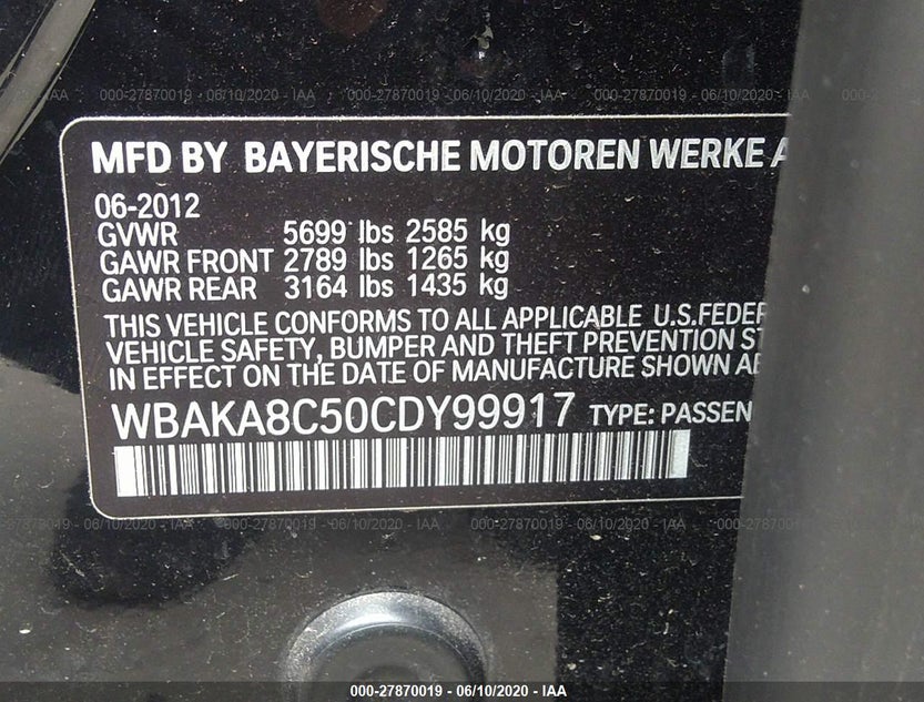 WBAKA8C50CDY99917