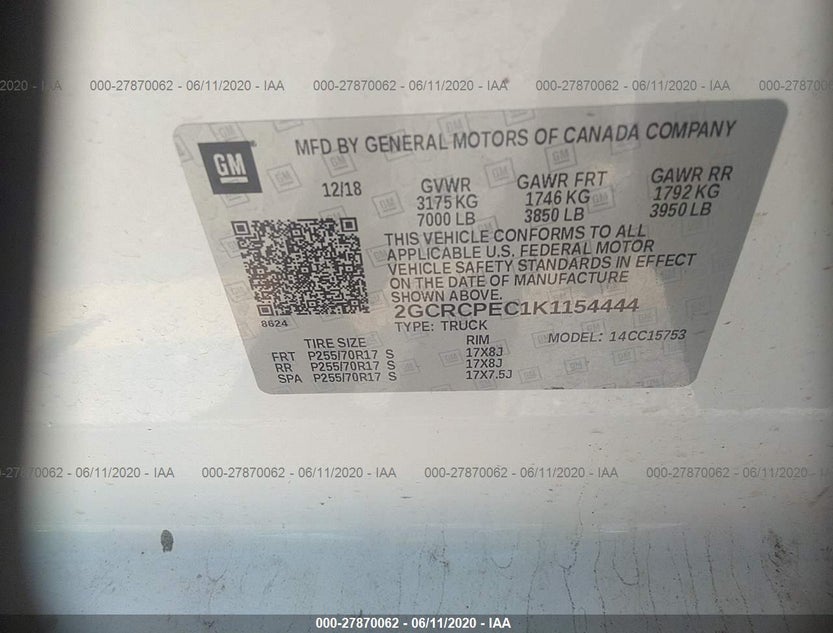 2GCRCPEC1K1154444