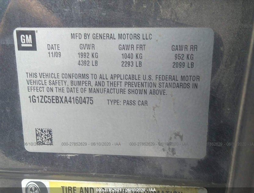 1G1ZC5EBXA4160475
