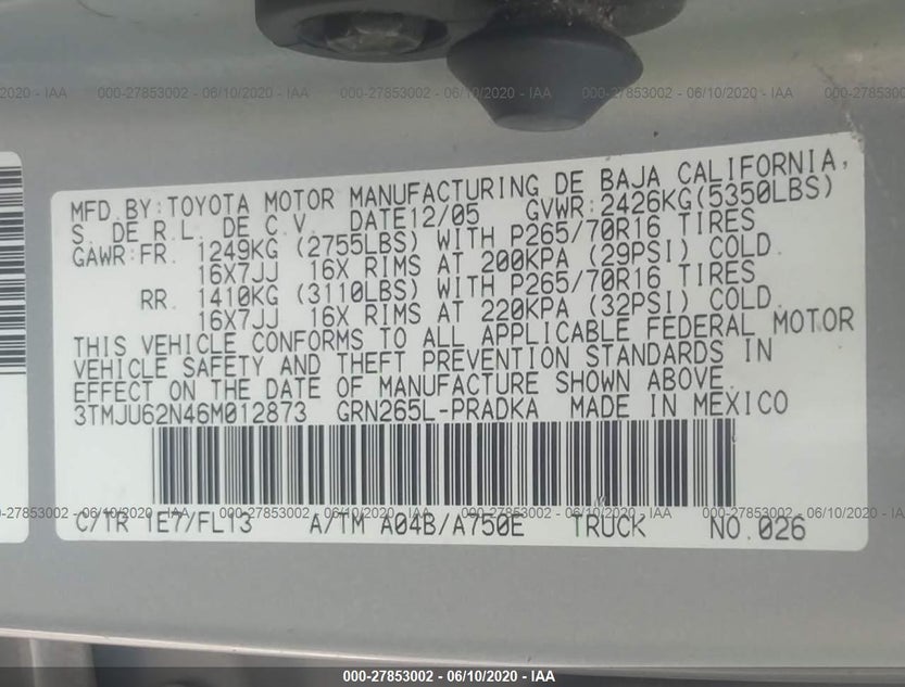 3TMJU62N46M012873