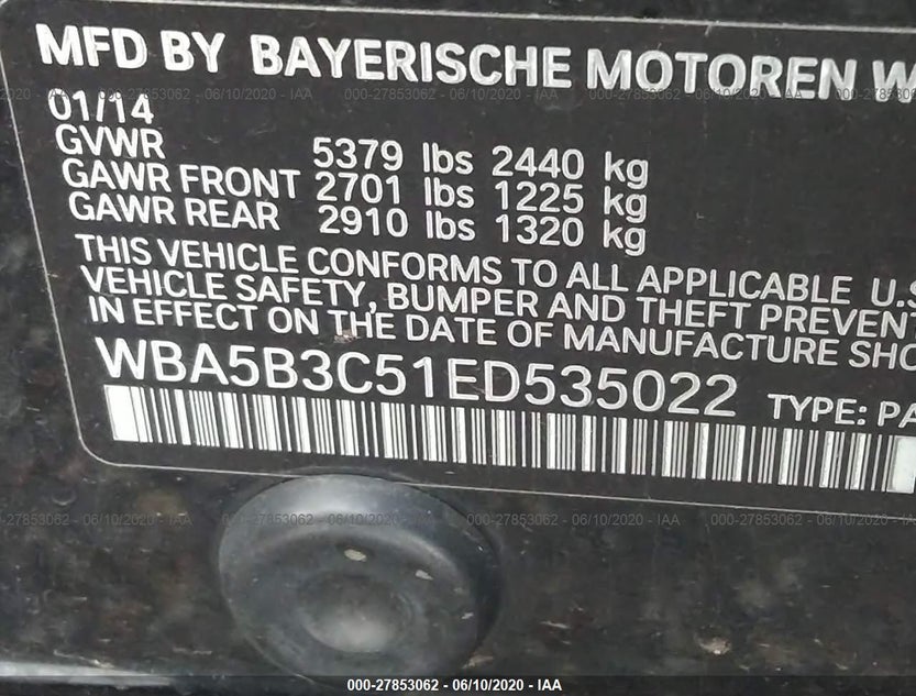 WBA5B3C51ED535022
