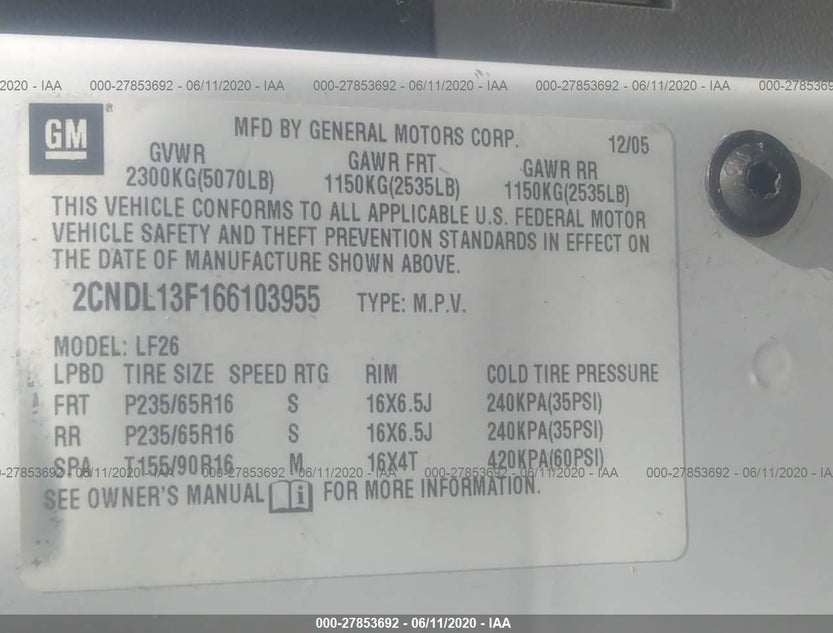2CNDL13F166103955