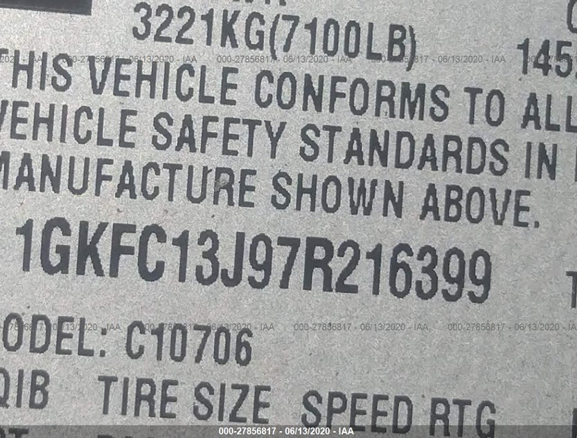 1GKFC13J97R216399
