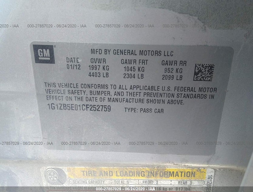 1G1ZB5E01CF252759