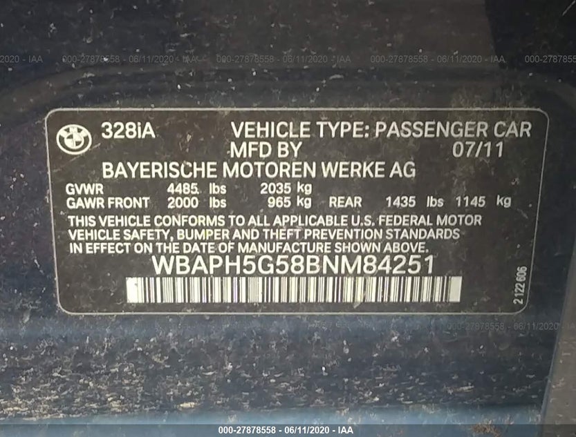 WBAPH5G58BNM84251