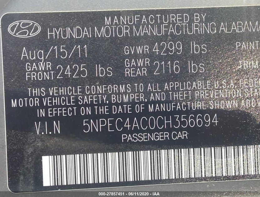 5NPEC4AC0CH356694