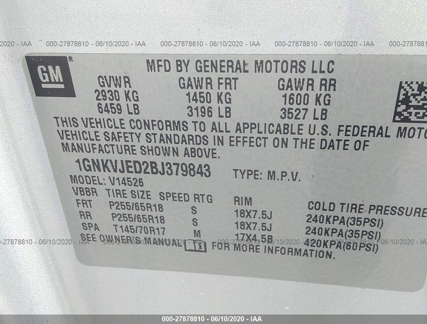 1GNKVJED2BJ379843