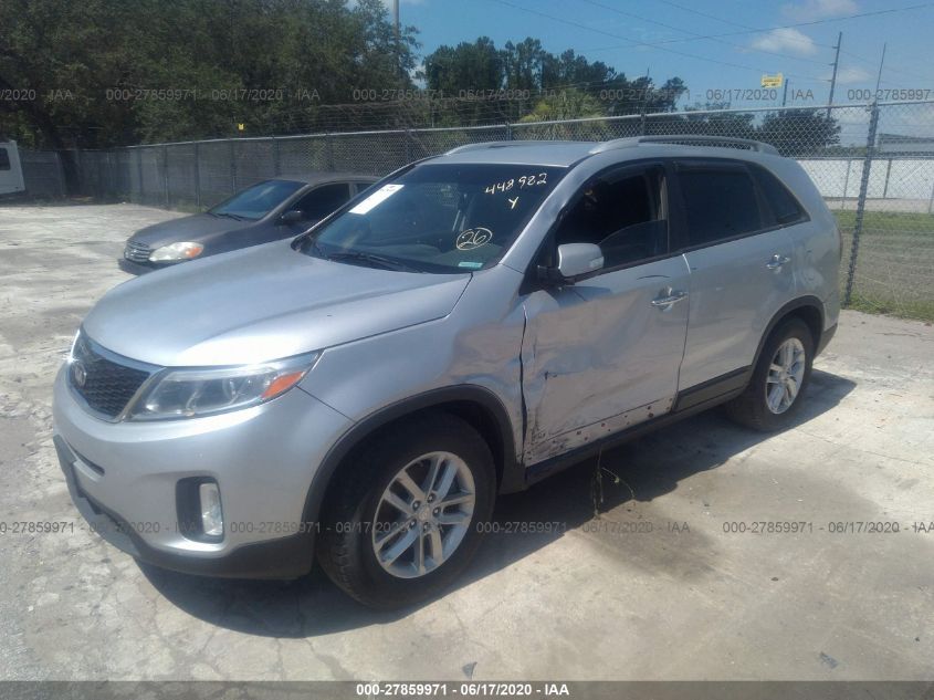 2014 Kia Sorento Lx VIN: 5XYKTCA63EG448982 Lot: 27859971