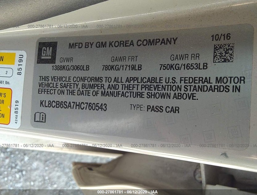 KL8CB6SA7HC760543