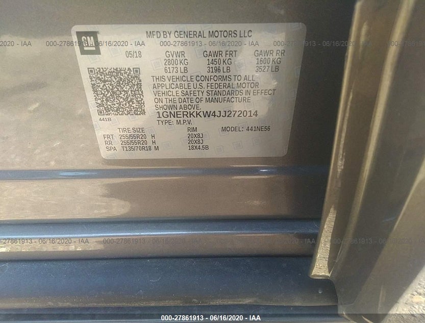 1GNERKKW4JJ272014