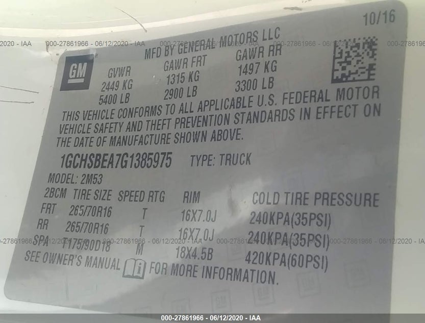 1GCHSBEA7G1385975