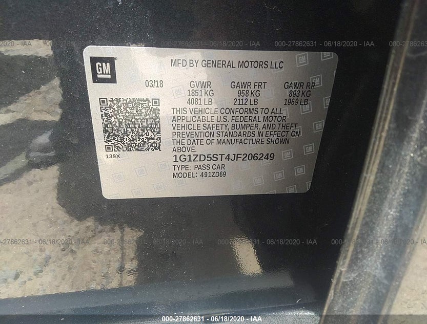 1G1ZD5ST4JF206249