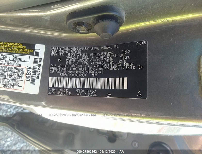 5TDZA22C85S317908