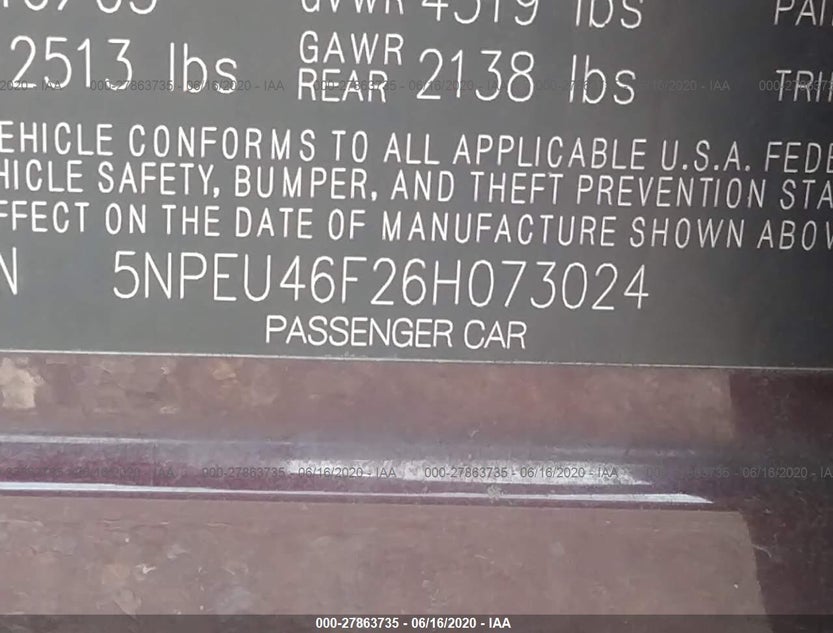5NPEU46F26H073024