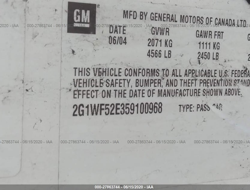 2G1WF52E359100968