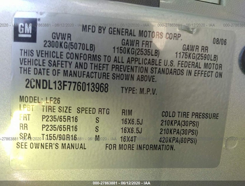 2CNDL13F776013968