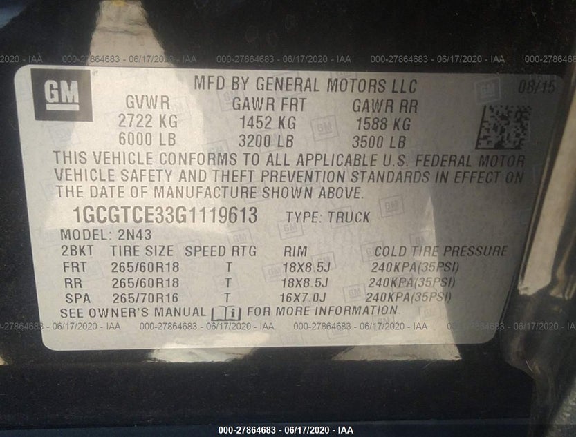 1GCGTCE33G1119613