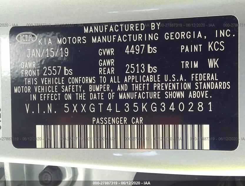 5XXGT4L35KG340281
