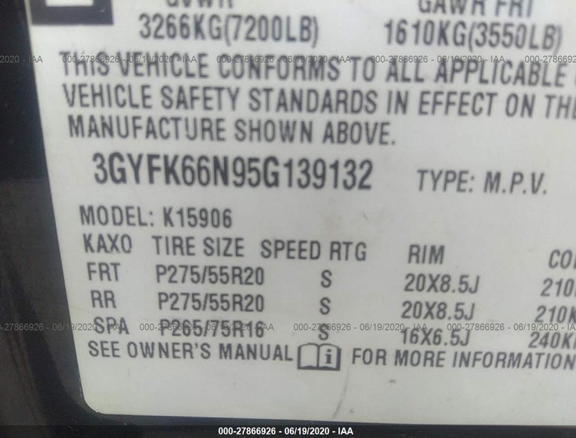 3GYFK66N95G139132