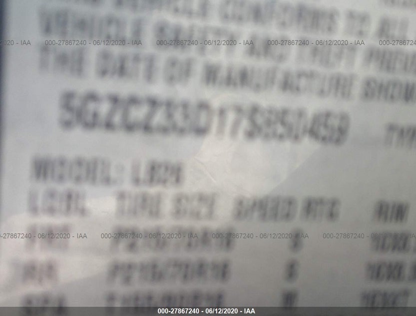 5GZCZ33D17S850459