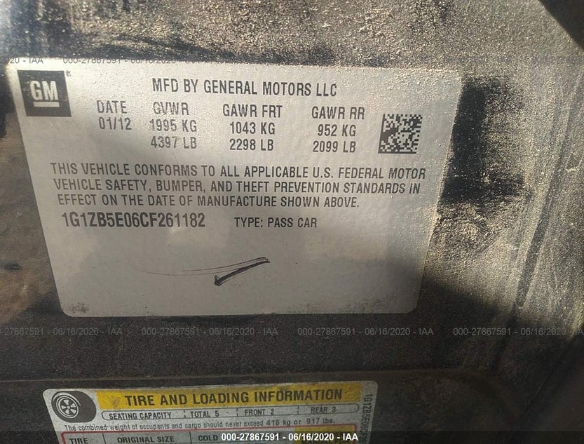 1G1ZB5E06CF261182