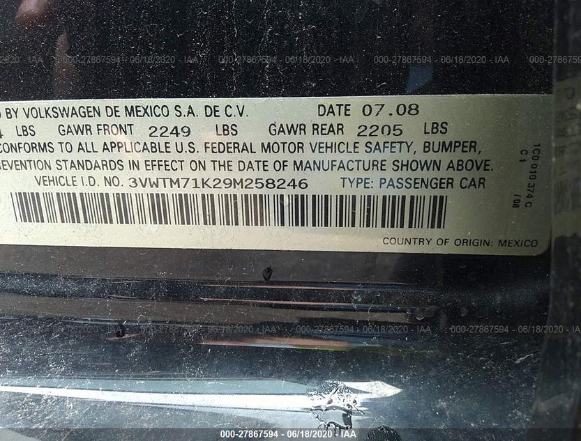 3VWTM71K29M258246