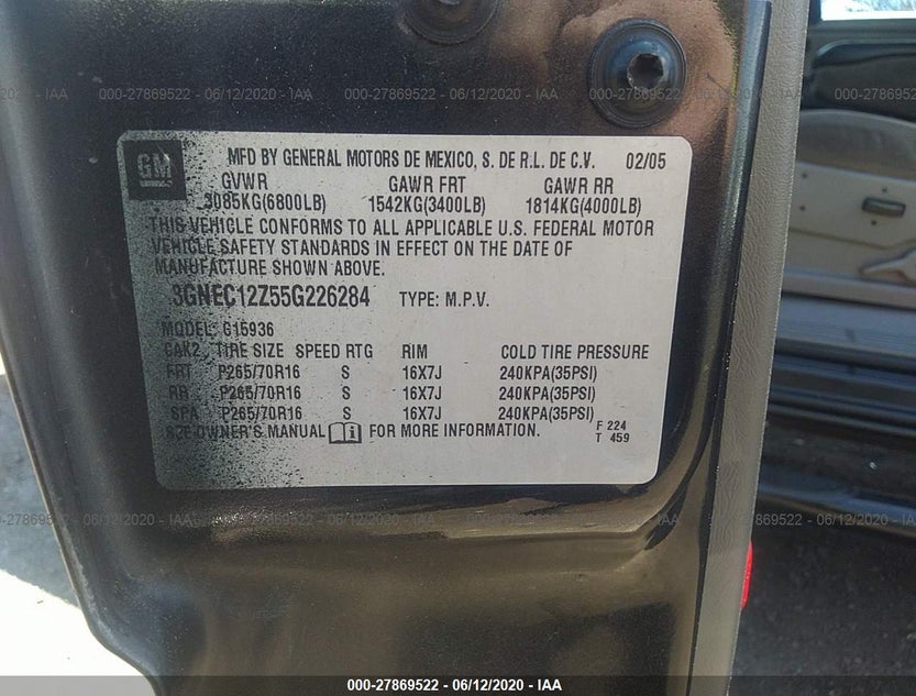 3GNEC12Z55G226284